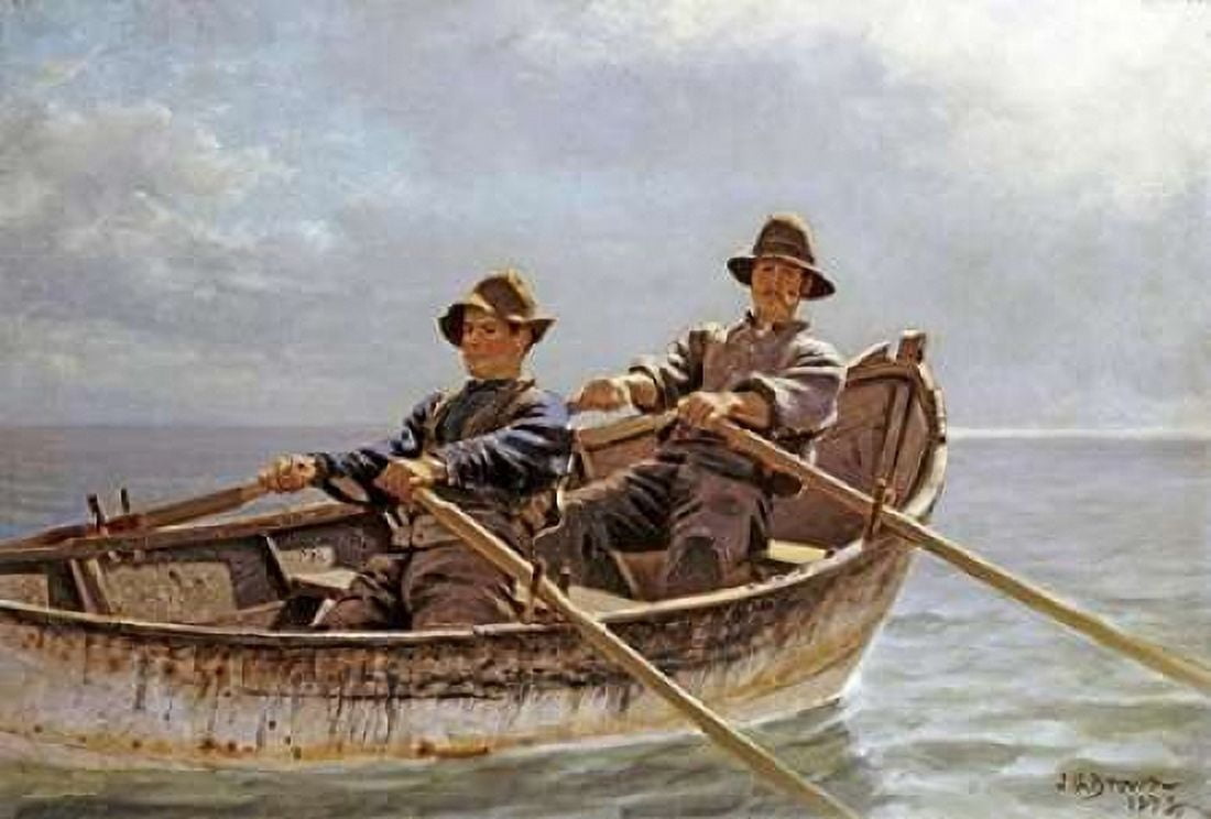 Heading Out Canvas Art - John George Brown (20 x 28)