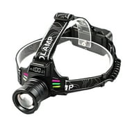 LED Headlamp Rechargeable,Smart Sensor and Hands, Free Control, Fast - Charging, IPX4 Waterproof Rating, 90° Adjustable Lamp Head