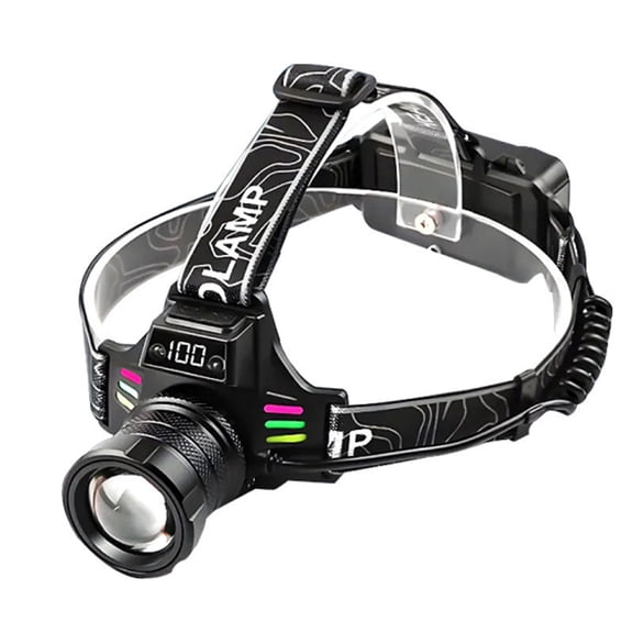 LED Headlamp Rechargeable,Smart Sensor and Hands, Free Control, Fast - Charging, IPX4 Waterproof Rating, 90° Adjustable Lamp Head