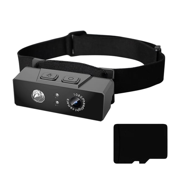 Headlamp Camera 1080p Video Recorder for Outdoor Cycling and Night Running