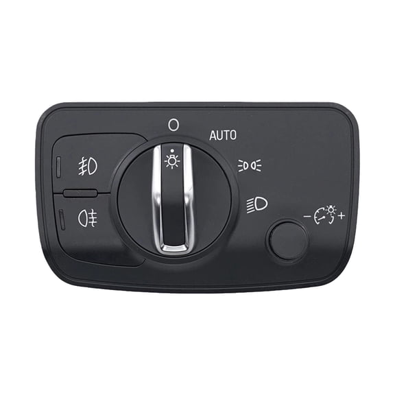 Headlamp Dimmer Switch For Audi A3 Cluster 2015-2016, Fog Lamp Control Switch, Headlight Switch Button Replacement OEM 8V0941531AE-black
