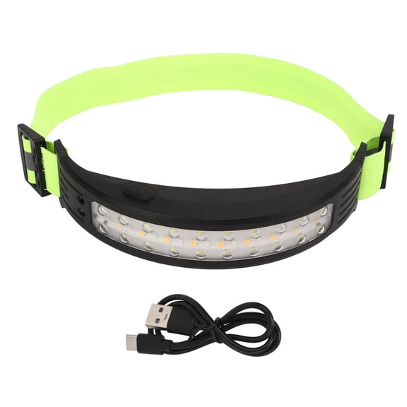 Headlamp Flashlight, ABS Headlight IPX4 Waterproof USB Charging Induction 1200mah COB  For Cycling
