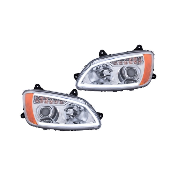 Headlamp Projection Set, P54-1059-100 Left and P54-1059-100R Right Headght Fits T660 Models (2007 & Up) Replaces