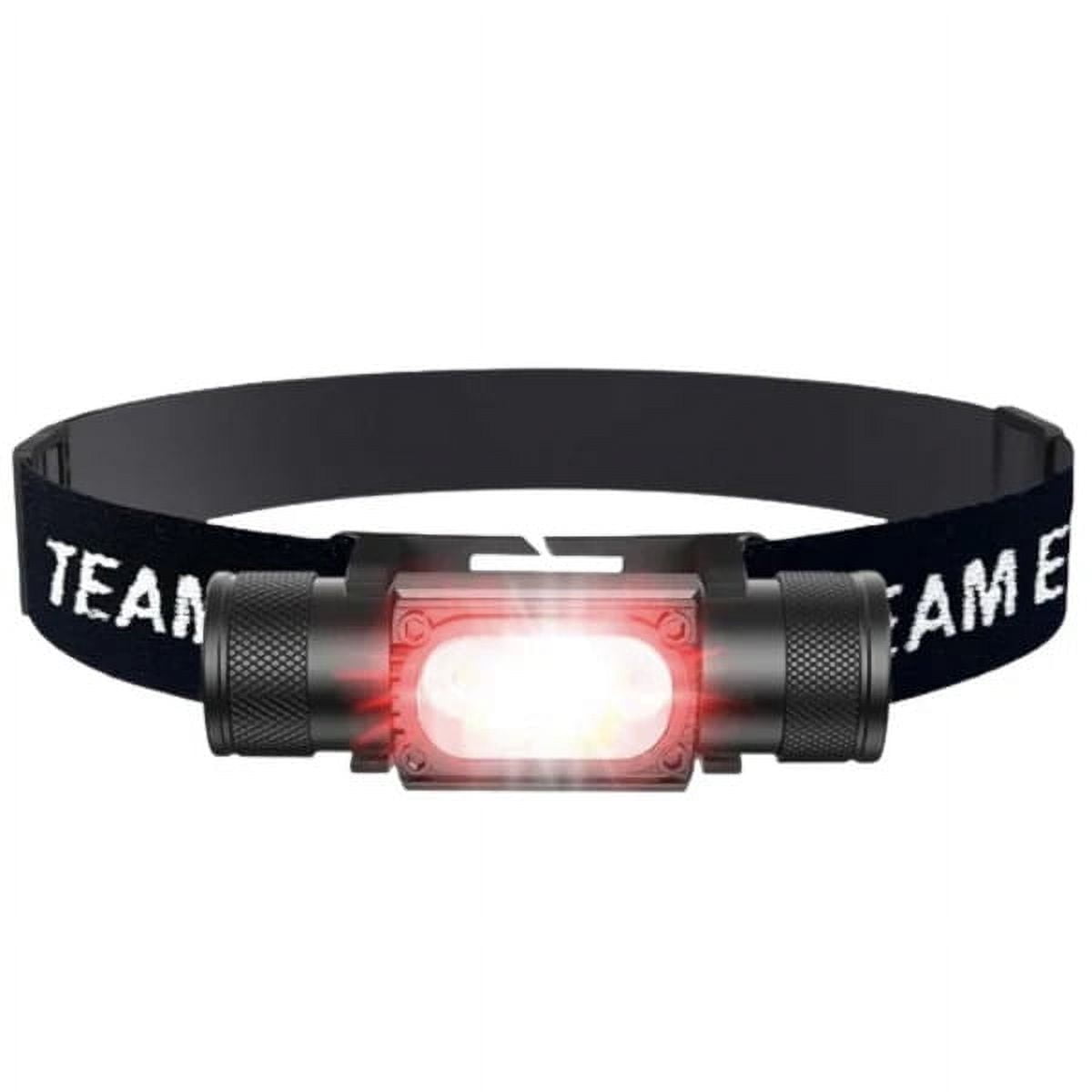 TEAMEASTIES Rechargeable Headlamp - 1750 Lumen LED USB Rechargeable Headlight | Waterproof Head Lamp | Hiking & Outdoor Camping Gear