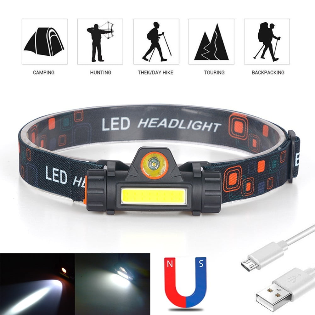 Headlamp Rechargeable 500 Lumen LED USB Rechargeable Headlight