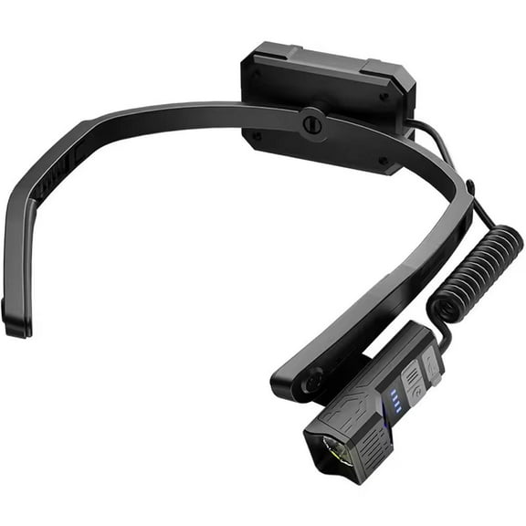 Headlamp Rechargeable, Ear-Mounted LED Head Lamp with Motion Sensor & 3 Modes, IPX5 Waterproof Headband Flashlight for Adults Camping Hiking Running Repairs