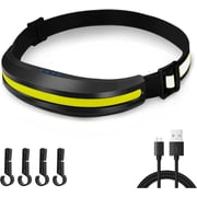 Headlamp Rechargeable Head Light LED Headlight High Lumen USB -C, Head Lamps COB Floodlight with Red Light for Hard Hat - Construction Work, Car Maintenance - 230  Wide Beam