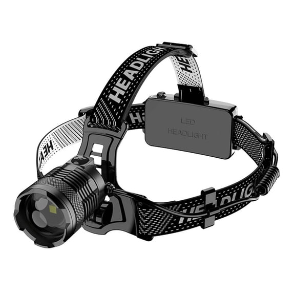 Headlamp Rechargeable,Led Headlamp,Induction Headlight Strong Long-range P50-bright Outdoor-mounted Miner's Lamp Night Fishing Fishing Lamp Headlight,Rechargeable Headlamp,Long Battery(Black)