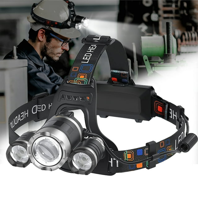 Headlamp Rechargeable USB Headlamps 1200 High Lumens Super Brightest