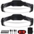 thumbnail image 1 of Headlamp Rechargeable,Ultra Bright Upgrade 1500 Lumens 6 Modes Head Lamp Led Rechargeable with Taillight(Individual Control),230°Wide Beam Waterproof Headlamps for Adults Outdoor Camping Running, 1 of 6