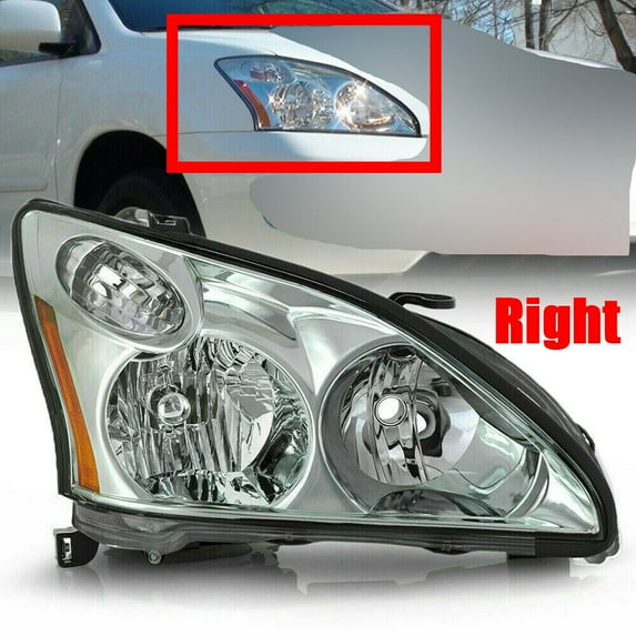 Headlamp Right Passenger Side Halogen RH For 2004-2009 Lexus RX330 RX350 RX400h Headlamp Right Passenger Side Halogen RH For2004-2009 Lexus RX330 RX350 RX400h Passenger Side Headlight Halogen Headlamp