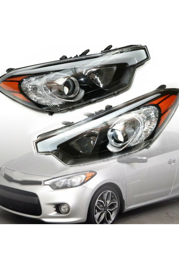 Headlamps Halogen Headlights For KIA Forte Forte 2014 2015 2016 1 Pair Halogen Headlight Set Right+Left Headlamps for Kia Forte Forte5 2014-2016 Left + Right KIA Forte Forte5 Halogen Headlights