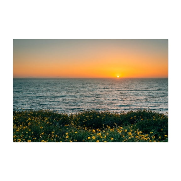 Headlands Sunset 02 - Dana Point California Photography Sunset Ocean Coast Beach Flowers Landscape Nature Unframed Wall Art Print 4 x 6 inches