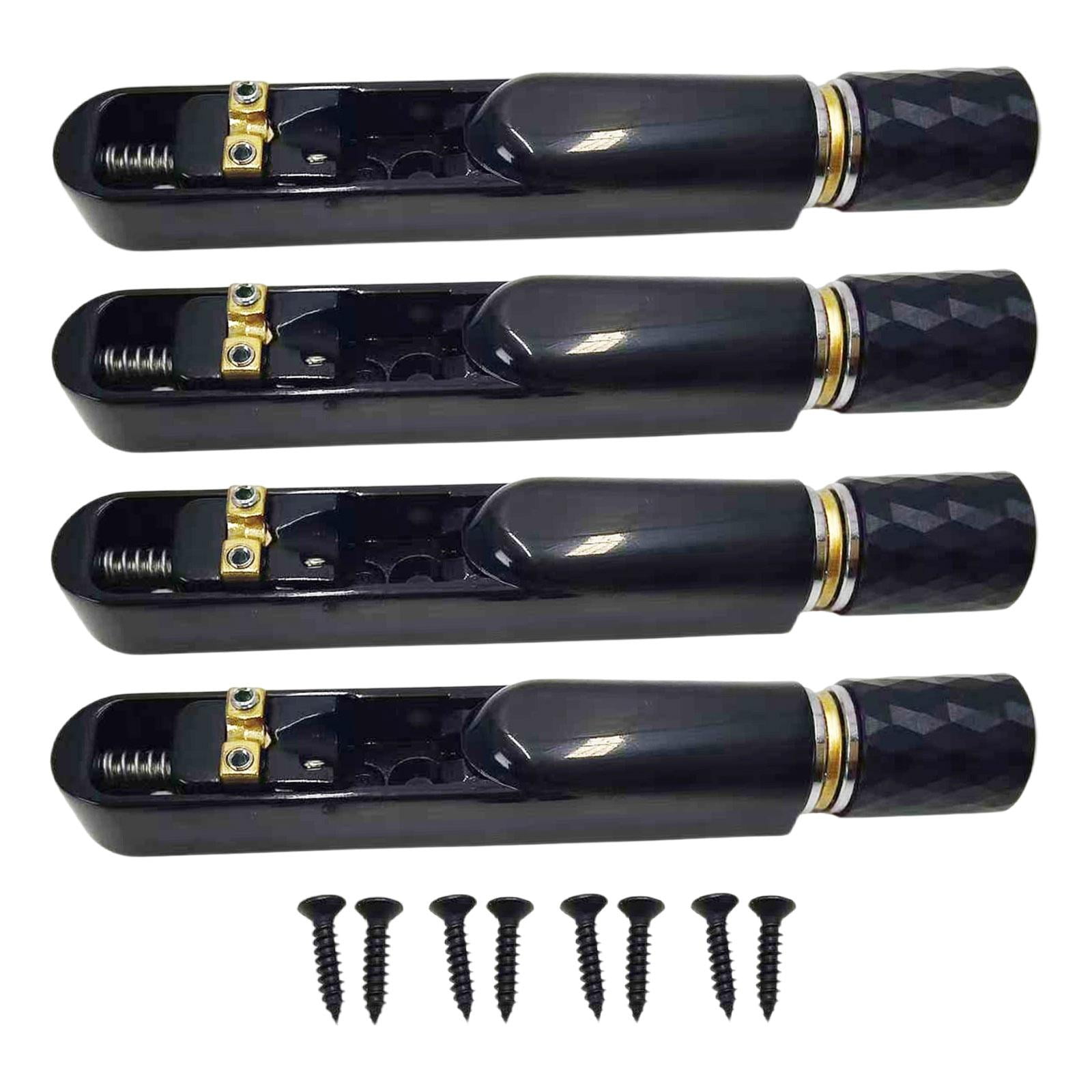 Headless Electric Guitar Bridge String Lock Tailpiece Set Zinc Alloy Compact Design for Bass Guitar Upgrades