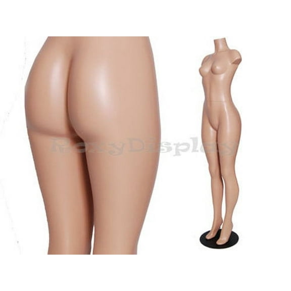 Headless Female Plastic Mannequin Brazilian hip style without Arm #PS-FF202