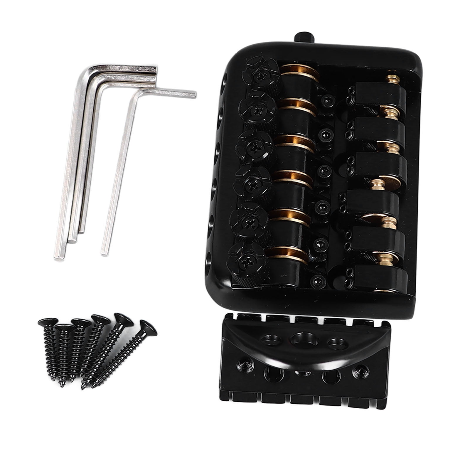 Headless Guitar Bridge Tailpiece Fixed 6 String Electric Guitars Roller