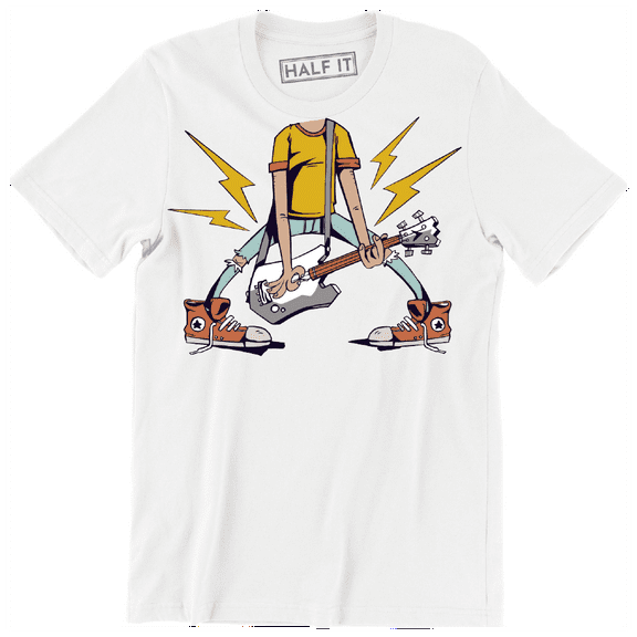 Headless Guitarist Funny Cool Musician Music Lover Men's T-Shirt
