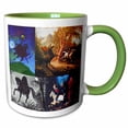 thumbnail image 1 of 3drose, Headless Horseman Collage, 11oz Two-tone Green Mug, 1 of 6