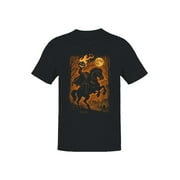 SMARTPRINTS Headless Horseman Halloween Night Men's T-shirt