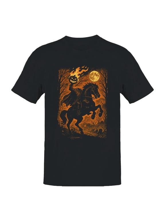 Headless Horseman Halloween Night Men's T-shirt