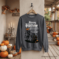 thumbnail image 1 of Headless Horseman Sleepy Hollow Halloween Dark Sweatshirt, Dead and Breakfast Retro Sweater, 1 of 9
