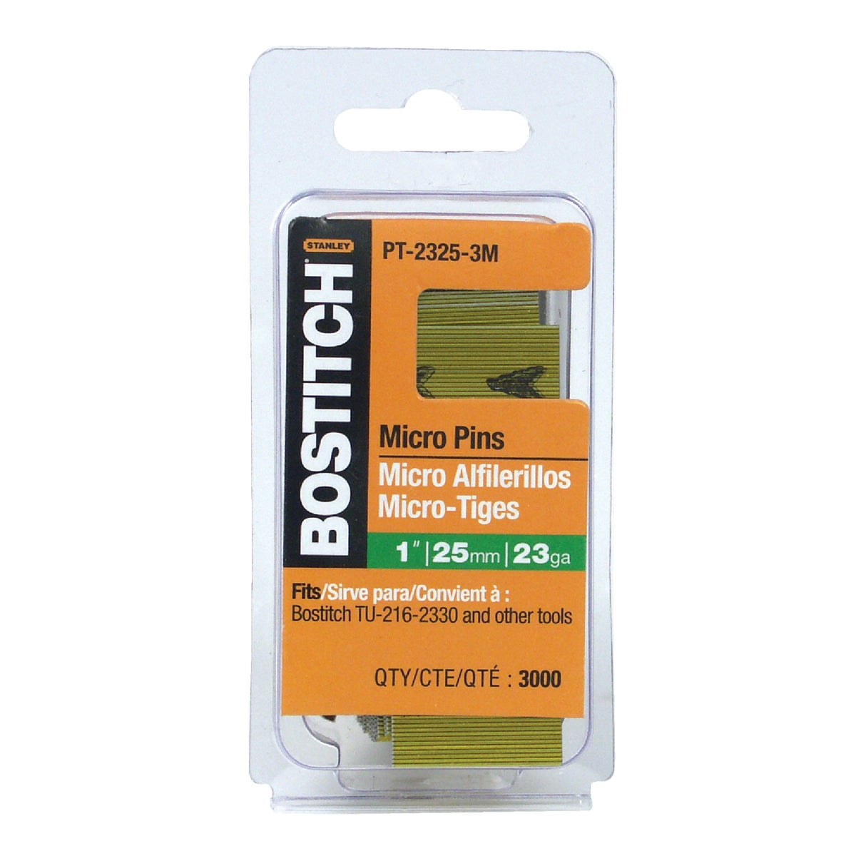 Headless Pin, 23 ga, 1 in, PK3000