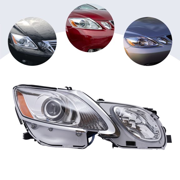 Headlight Assembly for 20062011 Lexus GS Series (GS300/GS350/GS430/GS450h/GS460), Right Passenger Side HID Projector Headlamp Factory Replacement Xenon Headlight (RH)