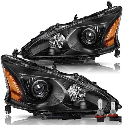 Headlight Assembly Compatible with 4-Door Sedan 2013 2014 2015 Nissan