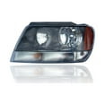 thumbnail image 1 of Headlight Assembly - Compatible/Replacement for '02-03 Jeep Grand Cherokee Laredo/Sport - Black Bezel, Clear Signal Lamp - Left Hand - Driver - 55155129AJ, 1 of 2