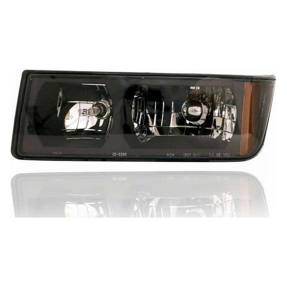 Headlight Assembly - Compatible/Replacement for '02-06 Chevrolet Avalanche - For Black Bezel Body Cladding/Plastic Bumper Model - Left Hand - Driver - CAPA - 15136536