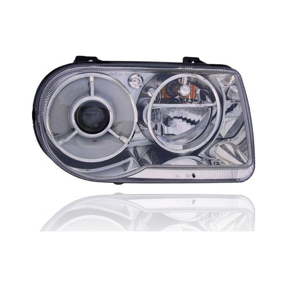 Headlight Assembly - Compatible/Replacement for '05-10 Chrysler 300, 08-10 300-Limited/3.5L - Projector Halogen - Right Hand - Passenger - 4805862AH Fits select: 2005-2006 CHRYSLER 300C