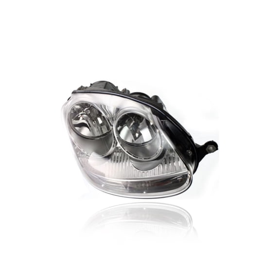 Headlight Assembly - Compatible/Replacement for '05-10 VW Volkswagen Jetta Sedan, 06-09 GTI/Rabbit, 09-09 Jetta Wagon - Halogen Chrome Interior - Right Hand - Passenger - 1K6941006S CAPA