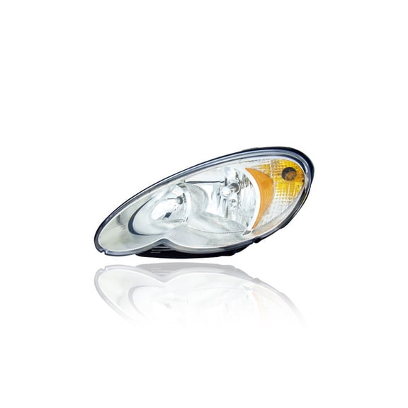 Headlight Assembly - Compatible/Replacement for '06-10 Chrysler PT-Cruiser - Halogen Quad With Chrome Bezel - Left Hand - Driver - 5116043AF Fits select: 2006-2008 CHRYSLER PT CRUISER TOURING