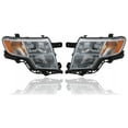 thumbnail image 1 of Headlight Assembly - Compatible/Replacement for '07-10 Ford Edge (Exclude 09-10 Sport Model) - Halogen - Pair, Left Driver + Right Passenger Set - 7T4Z13008A, 7T4Z13008B, 1 of 2