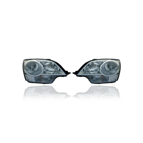 Headlight Assembly - Compatible/Replacement for '08-10 Saturn Vue/Hybrid, 12-14 Chevrolet Captiva Sport - Pair, Left Driver + Right Passenger Set - 22886834, 22886833