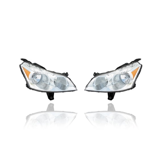 Headlight Assembly - Compatible/Replacement for '09-12 Chevrolet Traverse LS/LT Models Only - Pair, Left Driver + Right Passenger Set - 20794802, 20794801