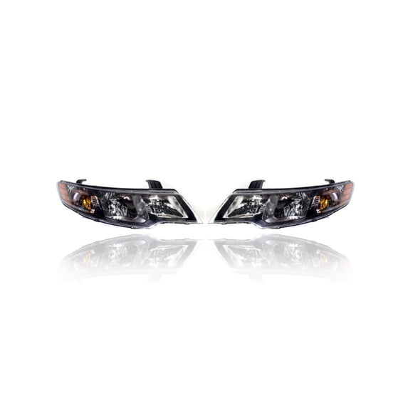 Headlight Assembly - Compatible/Replacement for '10-13 Kia Forte/5 Sedan/Hatchback - Halogen - Pair, Left Driver + Right Passenger Set - 921021M230, 921011M030