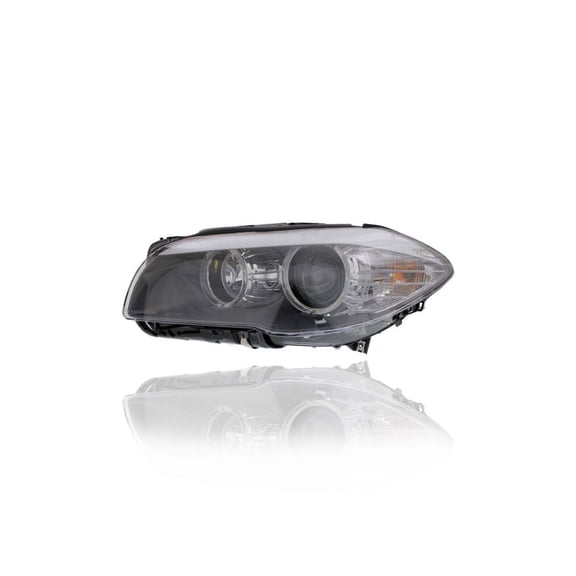 Headlight Assembly - Compatible/Replacement for '11-13 BMW 5-Series Sedan, 12-13 Hybrid - Without Auto-Adjust, Halogen - Left Hand - Driver - 63117203243 - CAPA