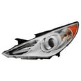thumbnail image 1 of Headlight Assembly - Compatible/Replacement for '11-14 Hyundai Sonata SE/Limited - Halogen, Chrome Interior Bezel - Left Hand - Driver - 921013Q100 - CAPA Fits select: 2011-2014 HYUNDAI SONATA GLS, 1 of 2
