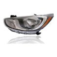 thumbnail image 1 of Headlight Assembly - Compatible/Replacement for '12-14 Hyundai Accent Sedan/Hatchback GLS/GS, 12-13 Accent Hatchback SE - Halogen Without LED Daytime Running Lamp - Left Driver - CAPA - 921011R010, 1 of 2