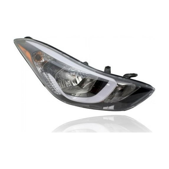 Headlight Assembly - Compatible/Replacement for '14-16 Hyundai Elantra Sedan, 14-14 Ecoupe SE/Value (Korean-Built) - Halogen Without LED Daytime Running Lamp - Right Hand - Passenger - 921023X280
