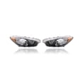 thumbnail image 1 of Headlight Assembly - Compatible/Replacement for '15-16 Kia Forte/Koup/5/EX/SX - Halogen With LED Daytime Running Light - Pair, Left Driver + Right Passenger Set - 92102A7211, 92101A7211, 1 of 4
