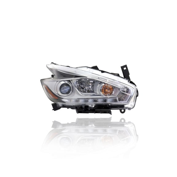 Headlight Assembly - Compatible/Replacement for '15-16 Nissan Murano S/SV/SL-Only - Halogen - Right Hand - Passenger - CAPA - 260105AA9A Fits select: 2015-2016 NISSAN MURANO S/SL/SV/PLATINUM