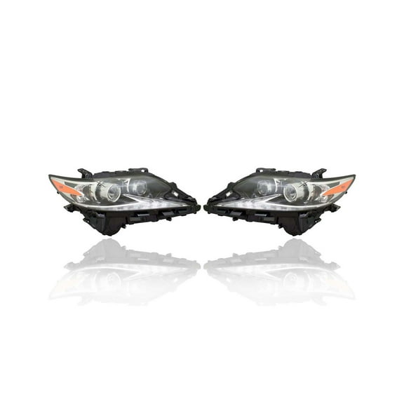 Headlight Assembly - Compatible/Replacement for '16-18 Lexus ES300h/350 - Projector LED - Pair, Left Driver + Right Passenger Set - 8114033A60, 8107033A60