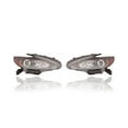 thumbnail image 1 of Headlight Assembly - Compatible/Replacement for '16-18 Nissan Altima Sedan SR/2.5L-Only - Halogen Without LED Daytime Running Light, With Smoked Bezel Pair, Left Right Set 260109HS9B, 260609HS9B CAPA, 1 of 4