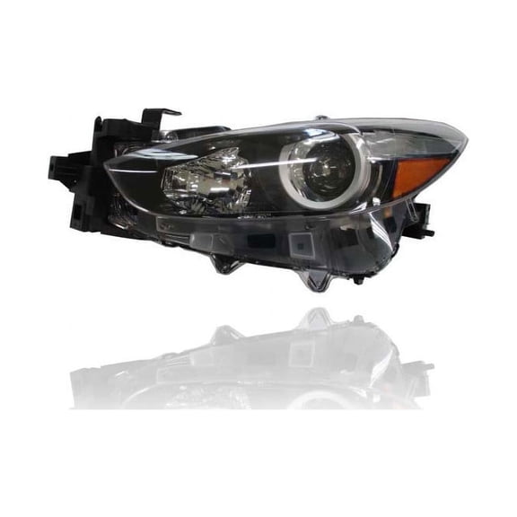 Headlight Assembly - Compatible/Replacement for '17-18 Mazda Mazda3 Sedan/Hatchback Sport/Touring, 17-17 Grand Touring - Halogen - Left Hand - Driver - BABF510L0D CAPA