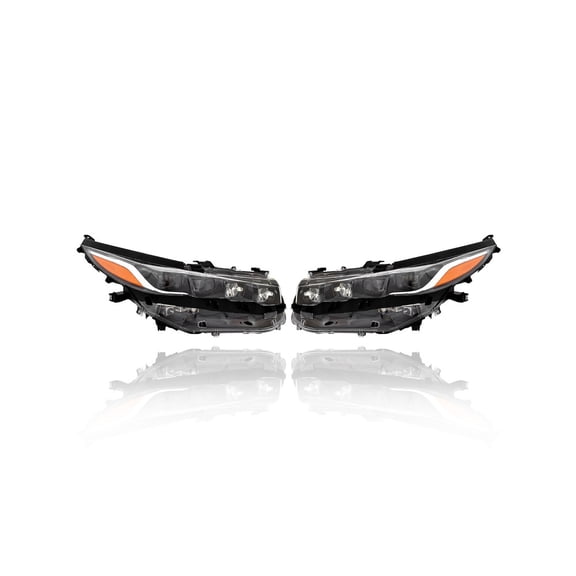 Headlight Assembly - Compatible/Replacement for '17-19 Toyota Prius Prime - LED - Pair, Left Driver + Right Passenger Set - 8114547800, 8118547800 - CAPA