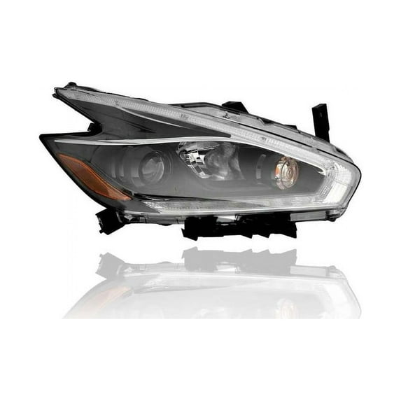 Headlight Assembly - Compatible/Replacement for '18-18 Nissan Murano S/SV/SL - Halogen With LED Daytime Running Lamp - Right Hand - Passenger - 260109UE9A