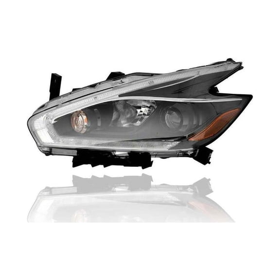 Headlight Assembly - Compatible/Replacement for '18-18 Nissan Murano S/SV/SL - Halogen With LED Daytime Running Lamp - Left Hand - Driver - 260609UE9A