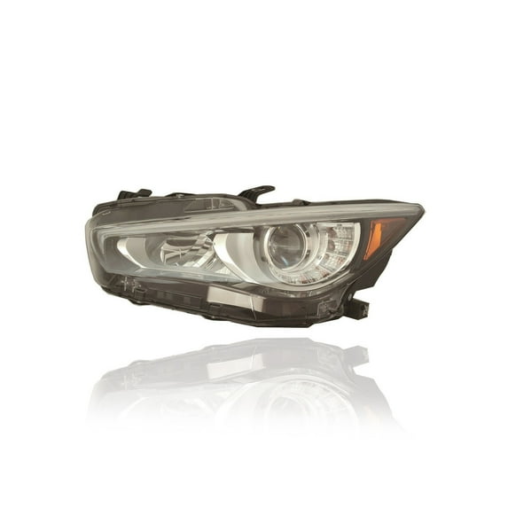 Headlight Assembly - Compatible/Replacement for '18-19 Infiniti Q50/Hybrid (Exclude Hybrid Luxe) - LED Without Adaptive Light System - Left Hand - Driver - 260606HH7A